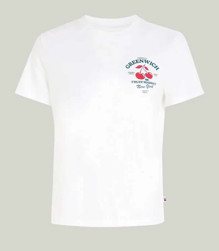 Tommy Hilfiger Jeans - Women's Back Logo Graphic T - Shirt White / M