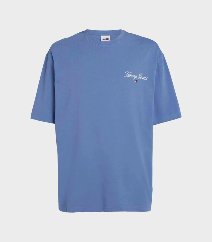 Tommy Hilfiger Jeans - Men's Oversized Serif Linear Tee T-Shirts Blue / L
