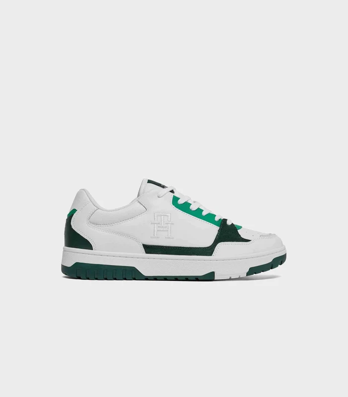 Tommy Hilfiger - Leather Fine Cleat Basketball Trainers Green / 44
