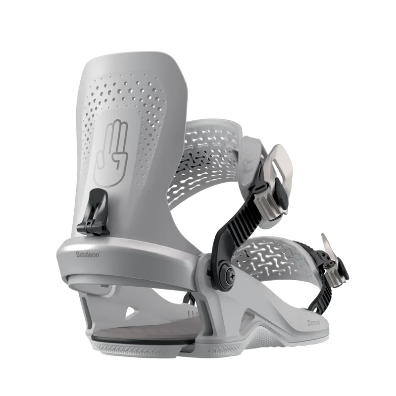 Bataleon 2026 Women's Donna Heelwrap Snowboard Bindings - Deloreon Grey M/L
