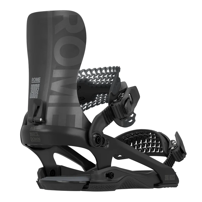 Rome 390 Boss FW 2027 Snowboard Bindings - Black M/L