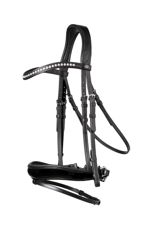 Rotterdam Large Patent Crank Bridle Black/Black WB