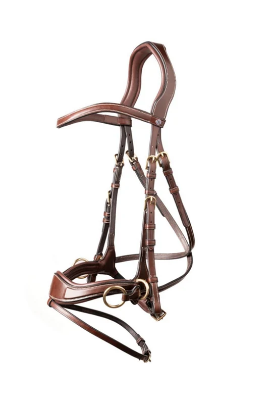 Falsterbo T-motion Bridle Brown/Gold V