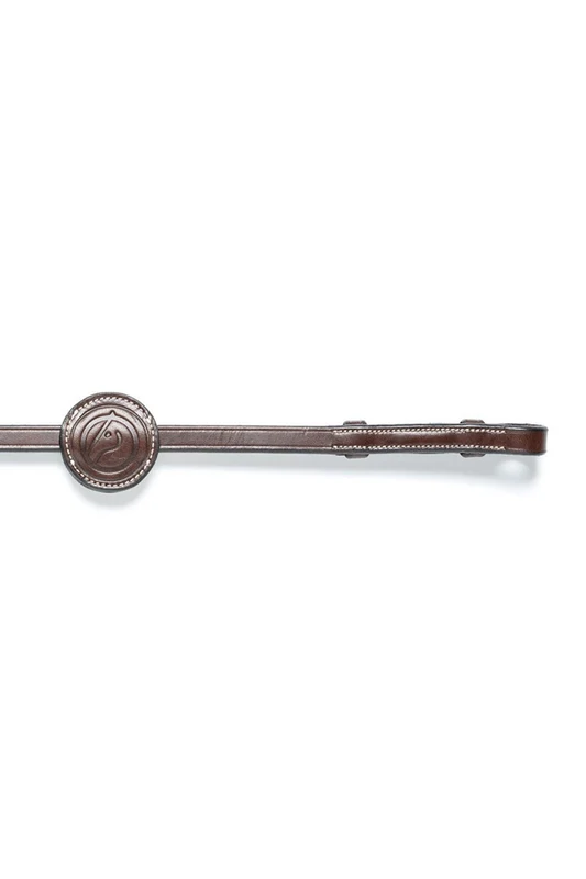 Samorin 1/2inch Rubber Reins Brown/Gold V