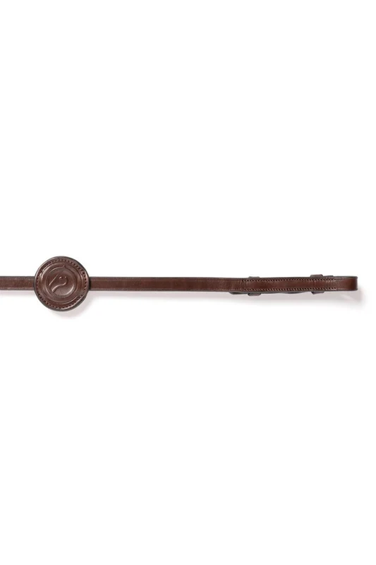 Samorin 1/2inch Rubber Reins Brown/Silver WB