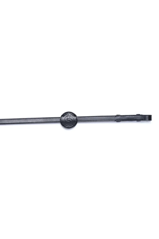 Fontaine Bleau 5/8inch Rubber Reins Black/Silver WB