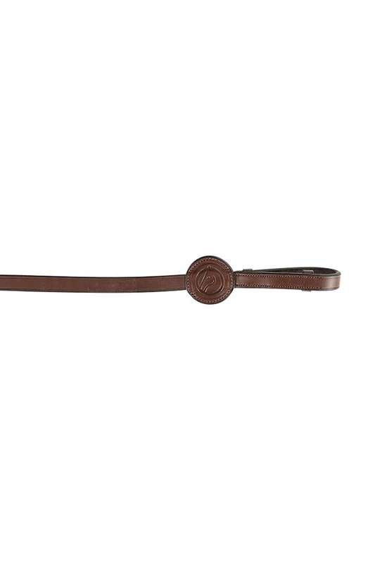 Fontaine Bleau 5/8inch Rubber Reins Brown/Silver V