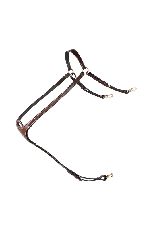 Brussels Bridge Breastplate Brown/Gold WB