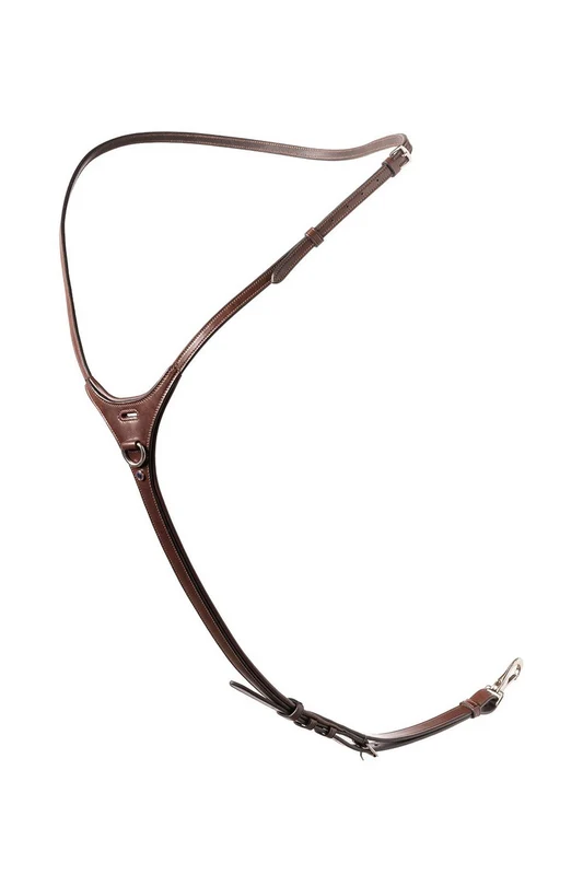 Verona Yoke Breastplate Brown/Silver WB