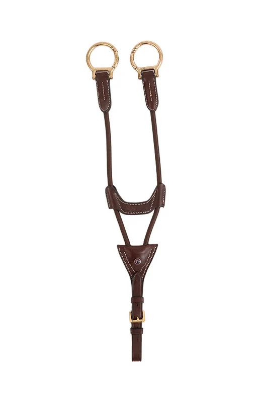 Valkenswaard Elastic Running Martingale Attachment Brown/Gold V