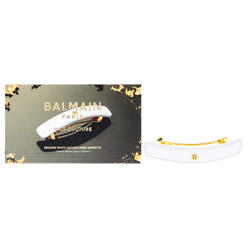 Balmain Hair Couture Legacy Barrette Limited Edition - White by Balmain Hair Couture for Women - 1 Pc Hair Clip 1 Pc