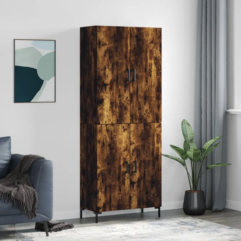 Kaappi savutammi 69,5x34x180 cm tekninen puu
