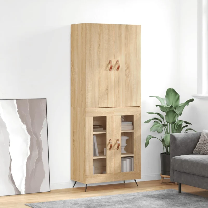Kaappi Sonoma tammi 69,5x34x180 cm tekninen puu