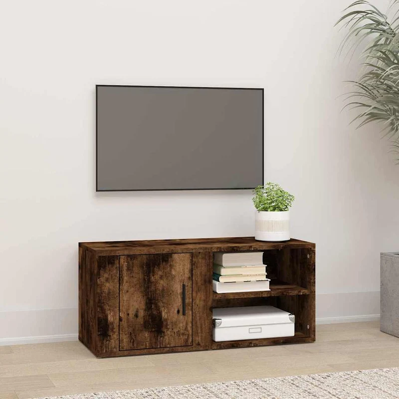 TV-taso savutammi 80x31,5x36 cm tekninen puu