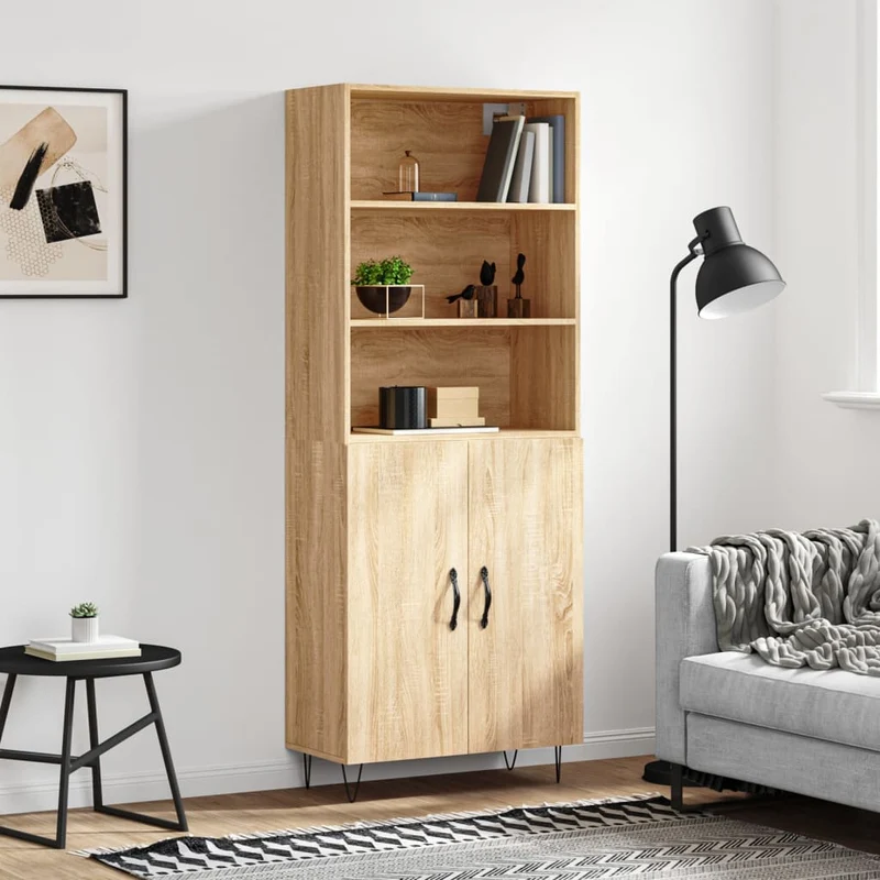 Kaappi Sonoma tammi 69,5x34x180 cm tekninen puu