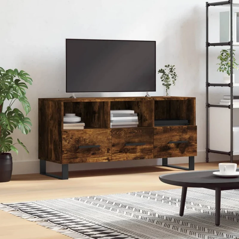 TV-taso savutammi 102x36x50 cm tekninen puu
