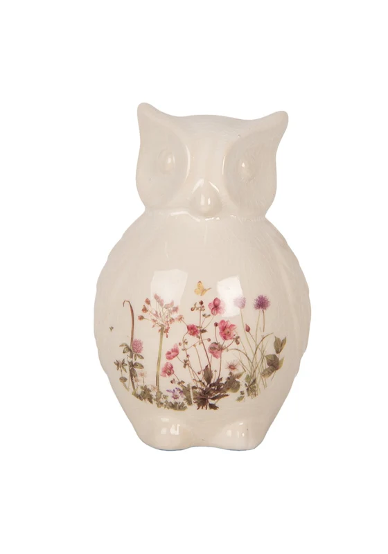 Decorative Figurine Owl - Floral Floral / One Size