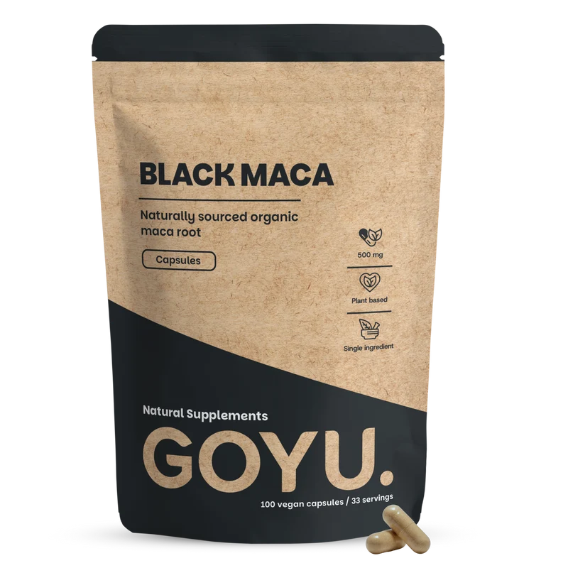 Goyu Zwarte maca 500 mg biologisch 100 capsules