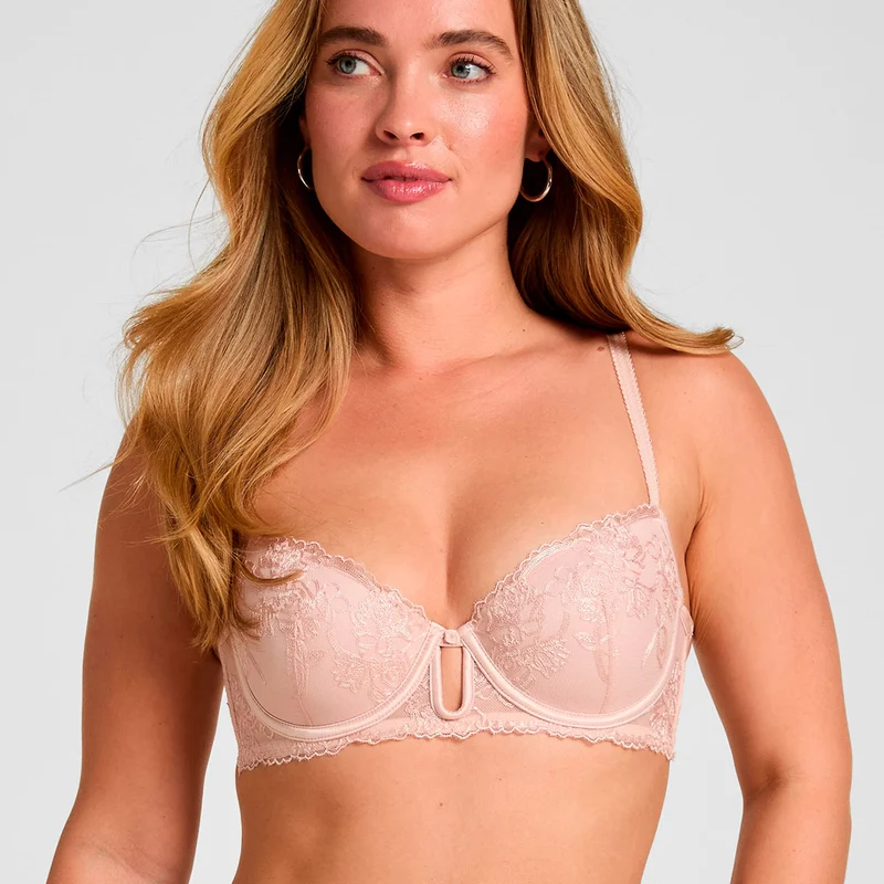 Hunkemöller Nola BH met beugel, beige Peach Whip / 80C