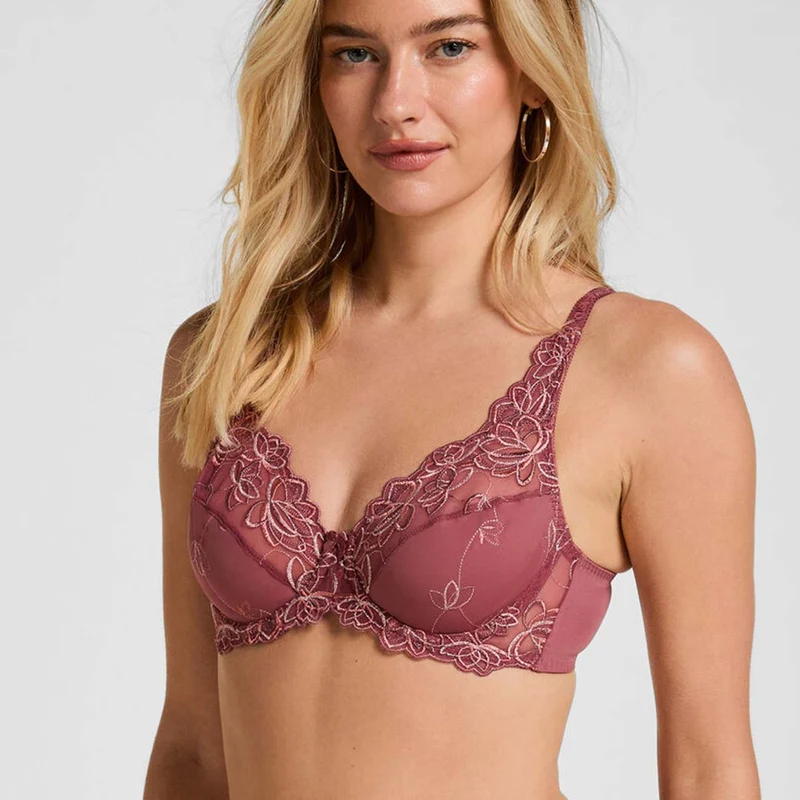 Hunkemöller Diva BH mit Bügel, Rosa Renaissance Rose / 75D