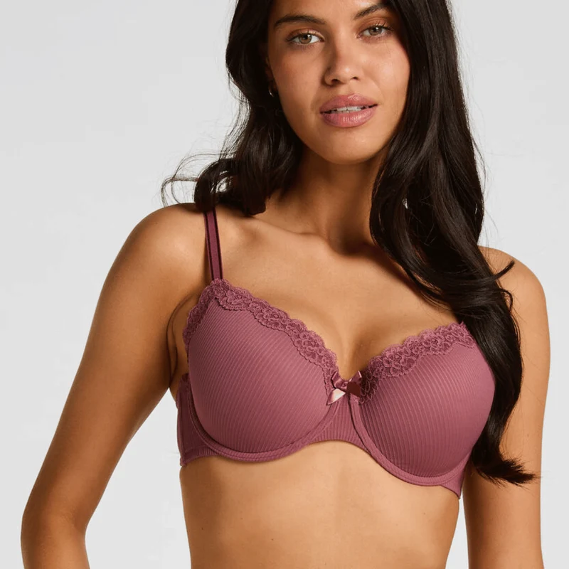 Hunkemöller Lola BH mit Bügel, Violet Fig / 80E