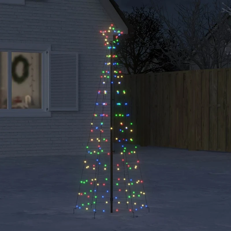 LED kerstboom meerkleurig 180 cm 220 LEDs