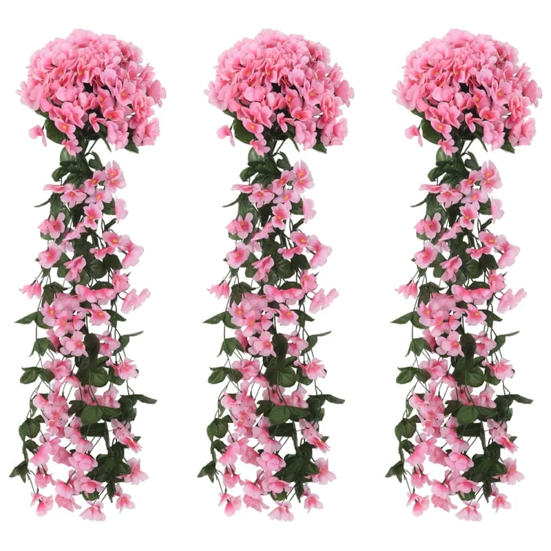 kukkaseppeleet 3 kpl pinkki 85 cm