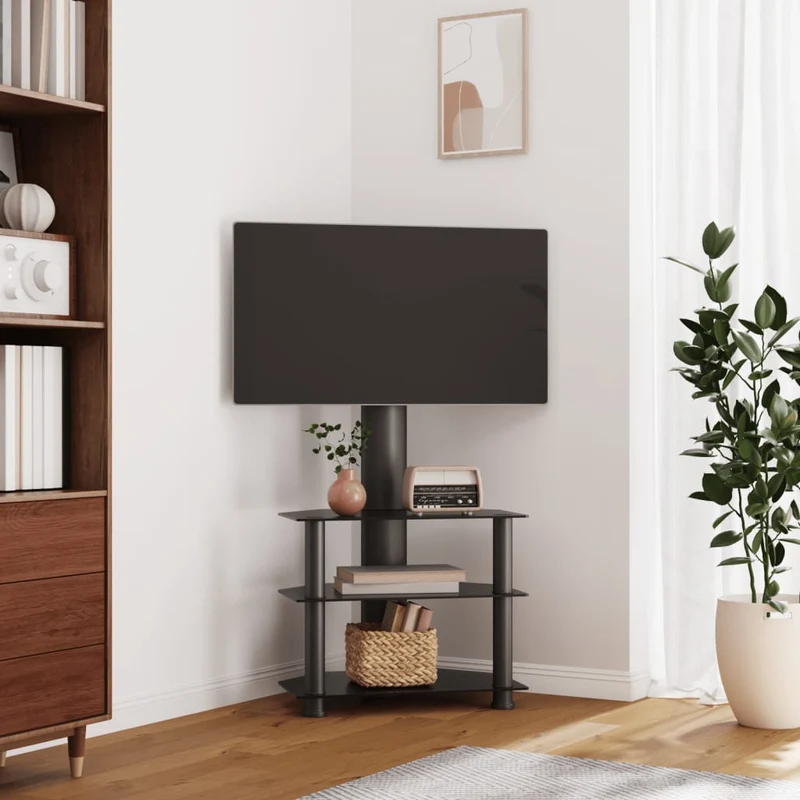 TV-taso kulmaan 3 tasoa 32-70" tv:lle musta