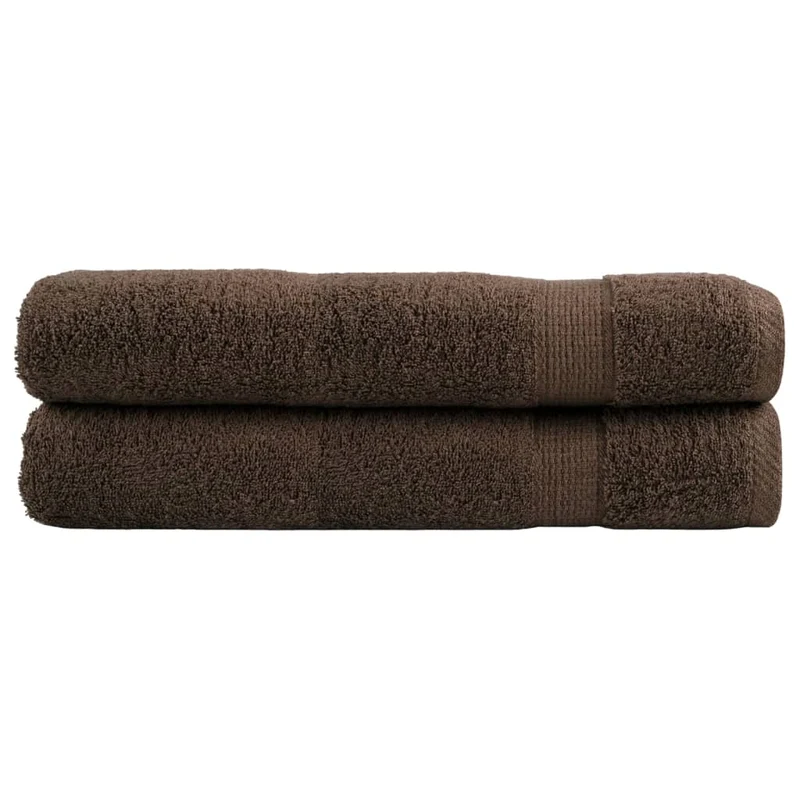 Saunadoeken SOLUND 2 st 80x200 cm bruin