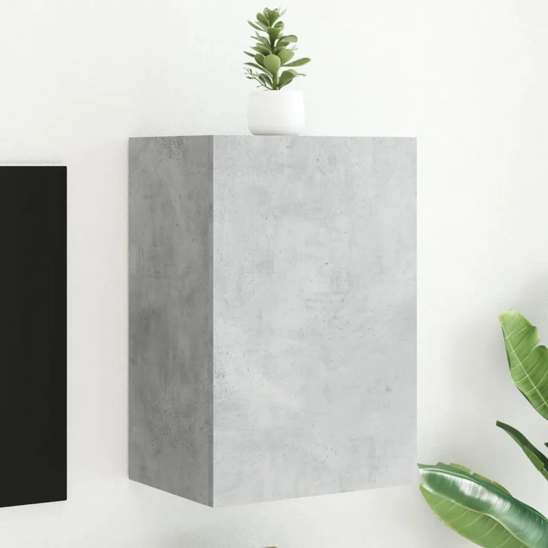 TV-seinäkaapit betoninharmaa 40,5x30x60 cm tekninen puu