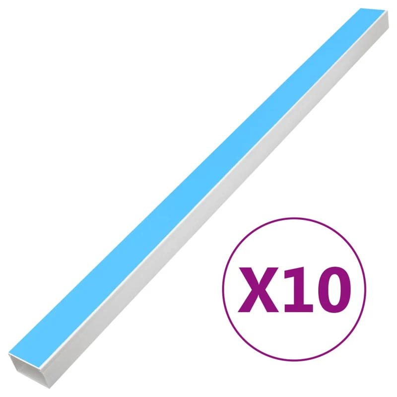Kabelgoot zelfklevend 100x60 mm 10 m wit PVC