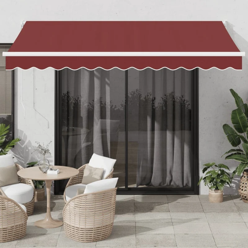 Luifel 350x250 cm rood handmatig