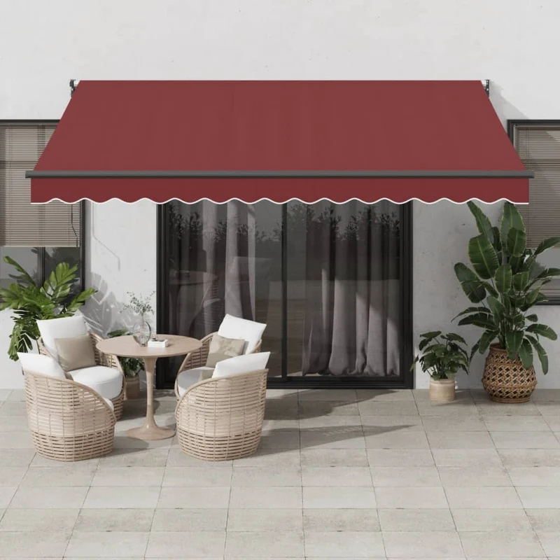 Luifel 400x300 cm bordeauxrood