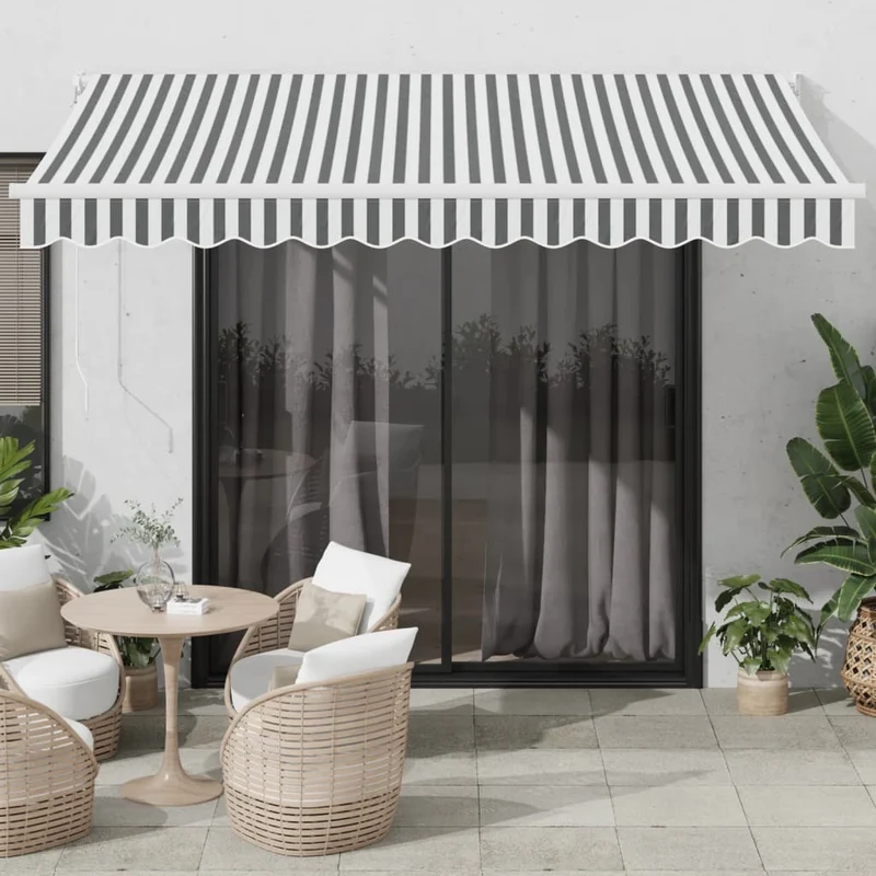 Uittrekbare luifel 3,5x2,5 m stof aluminium