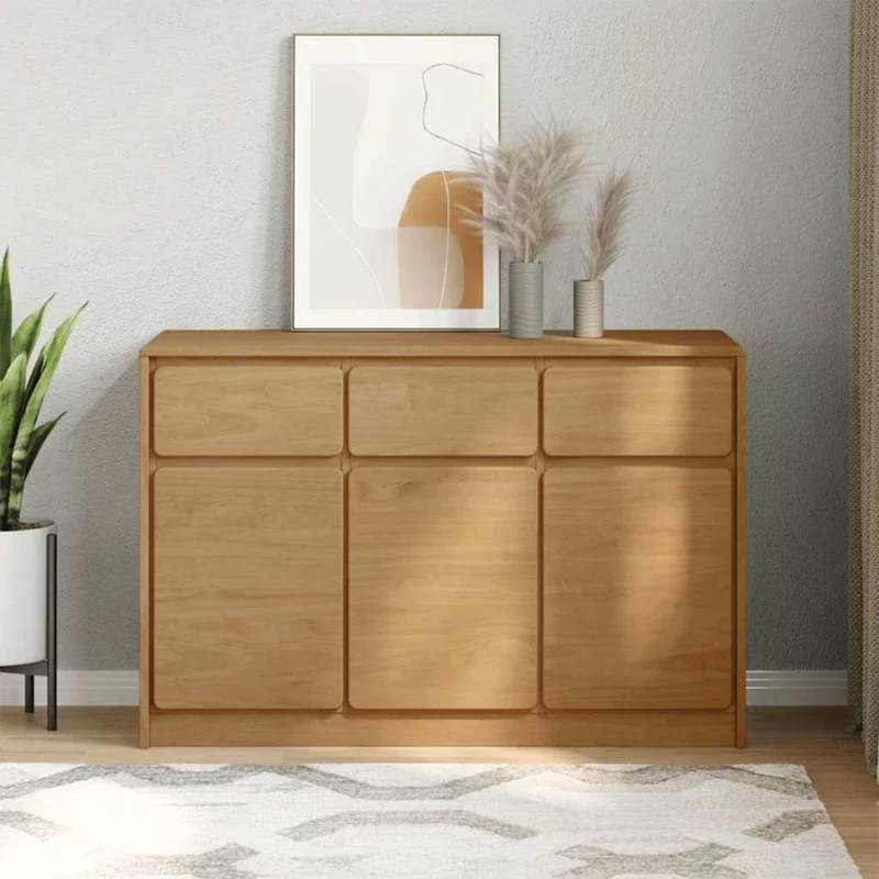 Senkki SAUDA tammenvärinen 114x43x75,5 cm täysi mänty