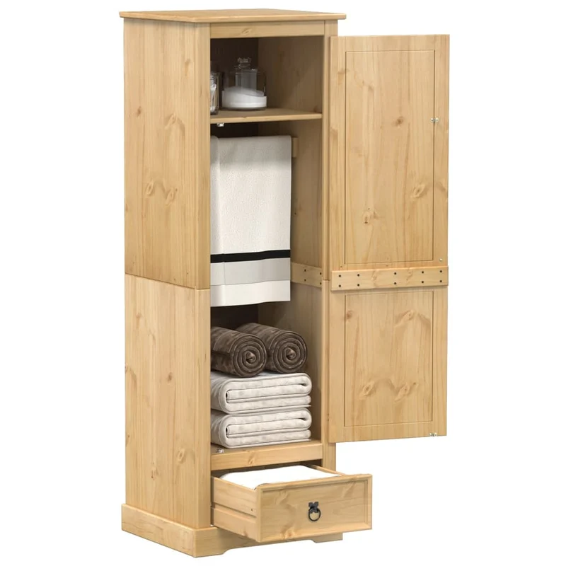 Kledingkast 55x50x170 cm massief grenenhout