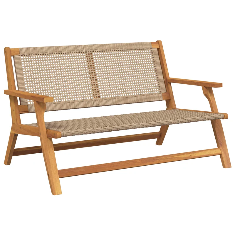 Puutarhakalusteet Beige 122 x 78 x 73 cm Tiheä akasiapuu