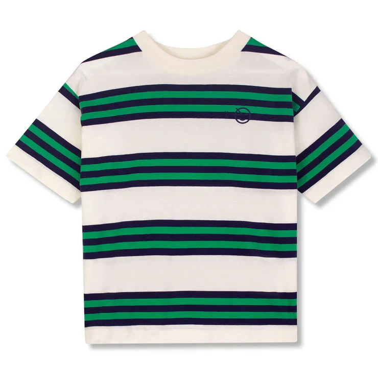 WYNKEN GREEN/NAVY STRIPED TEE [FINAL SALE] 4