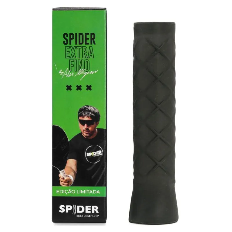 Undergrip Spider Extra Fino sem Copinho - Para Raquetes Beach Tennis e Padel Preto