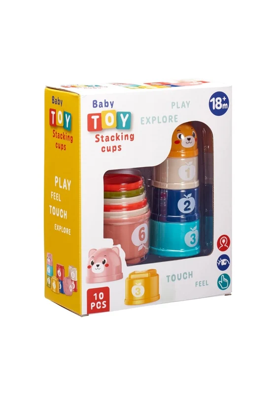 Stacking Cups Toy Set of 10 - Multi Multi / One Size