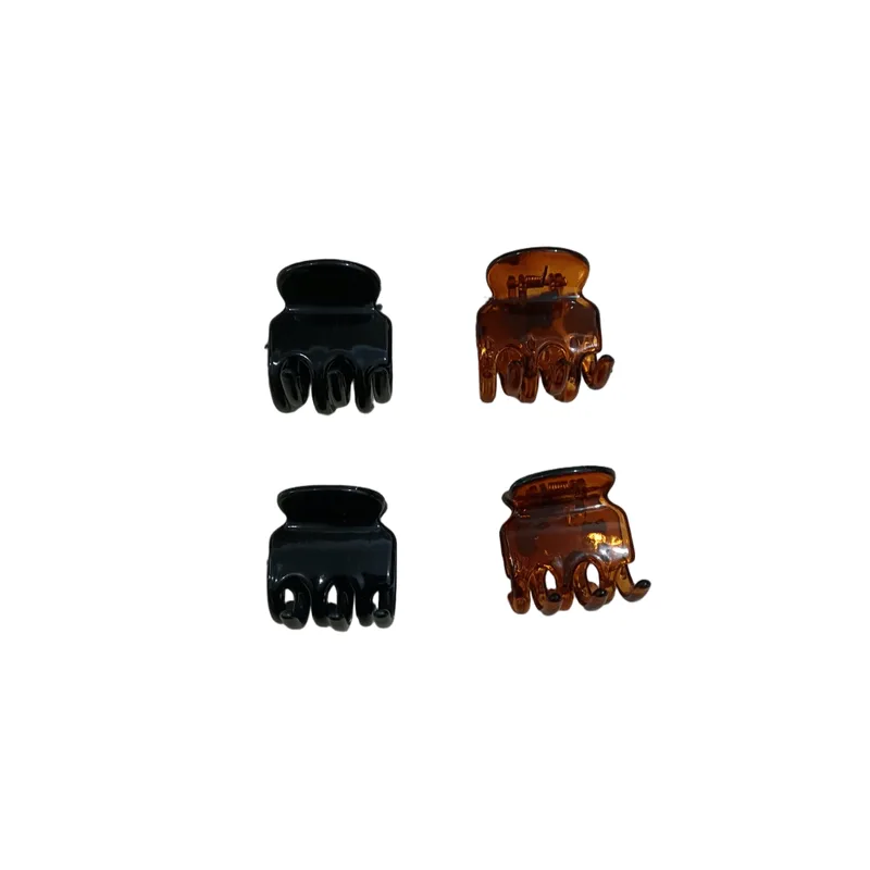 Prendedor de Cabelo Fixação Segura 2 Unidades Eleganza 6 Dentes Poliestireno PRENDEDORES PARA CABELO ELEGANZA 6 DENTES COM 2 UNIDADES