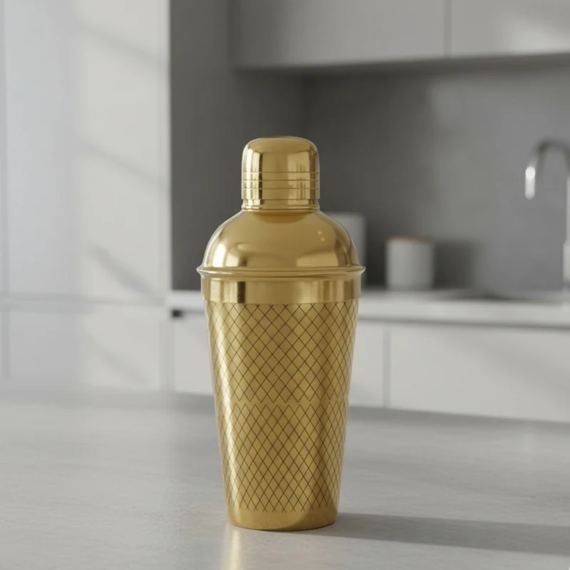 Shaker koktajlowy ze stali nierdzewnej z grawerem, 650 ml