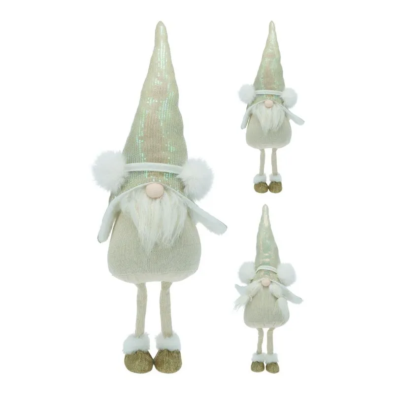 Gnomo Home & Styling Diseño Dorado Blanco 67cm Surtido Navidad 26