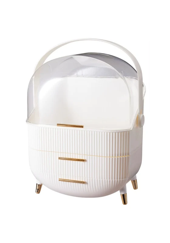 Makeup Beauty Organiser With Drawers - White White / One Size