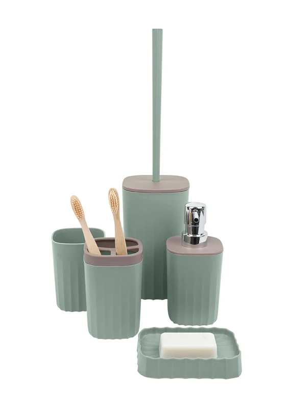 Bathroom Accessories Set of 5 - Green Green / One Size