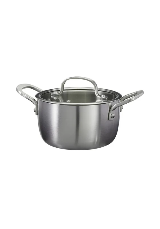 Casserole Pan with Lid 16cm - Grey Silver / One Size