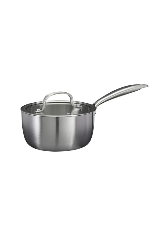 Stainless Steel Saucepan - Grey Silver / One Size