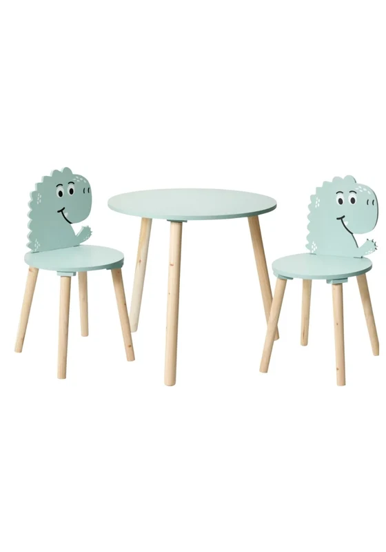 Child Table and Chair Set - Blue Turquoise / One Size