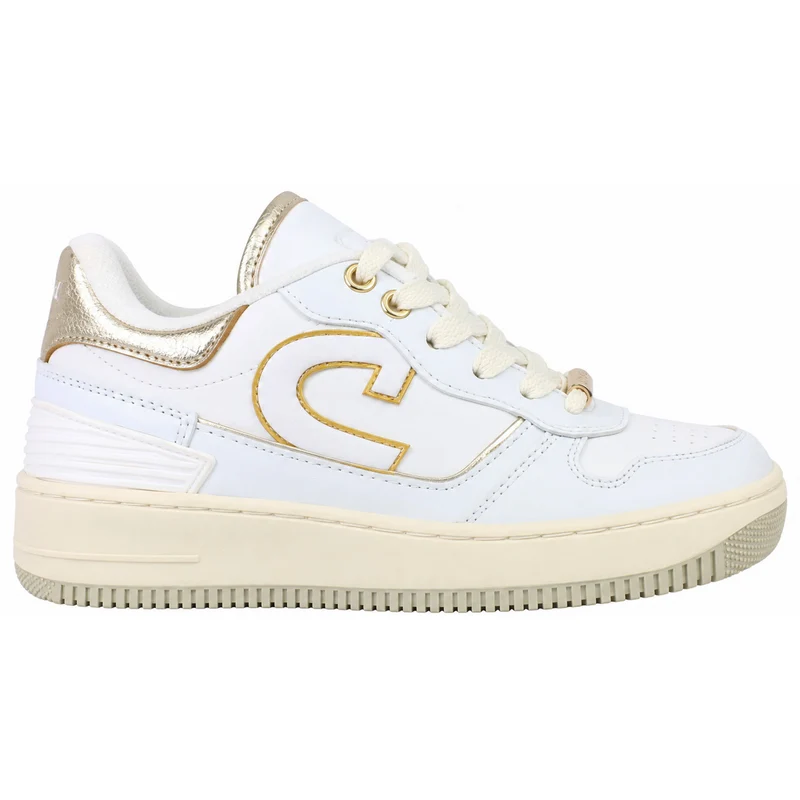 Cruyff Campo Low Kids White/Gold Trainers 5