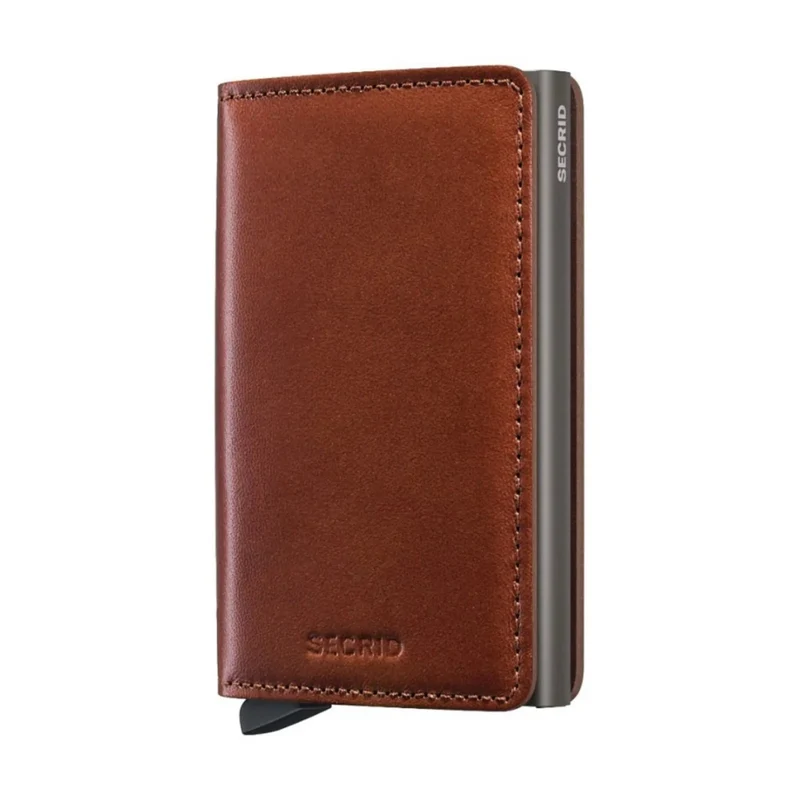 Secrid Slimwallet Compact RFID Travel Men's Wallet w/Card Holder Texano Saddle Cost Commando